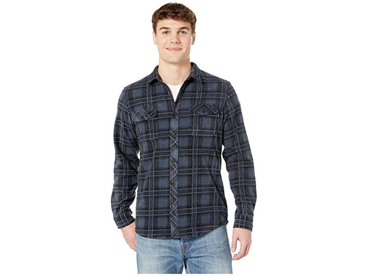O'neill Glacier Ridge Woven Top (dark Navy) Men's Clothing