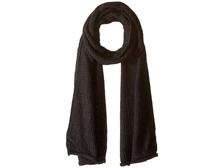 Rebecca Minkoff Simple Solid Muffler (black) Scarves