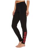 Adidas Essentials Linear Tights (black/energy Pink F17) Women's Casual Pants