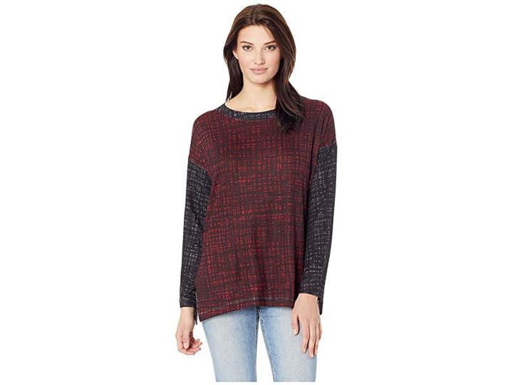 Nally & Millie Grid Print Tunic (multi) Women's Clothing