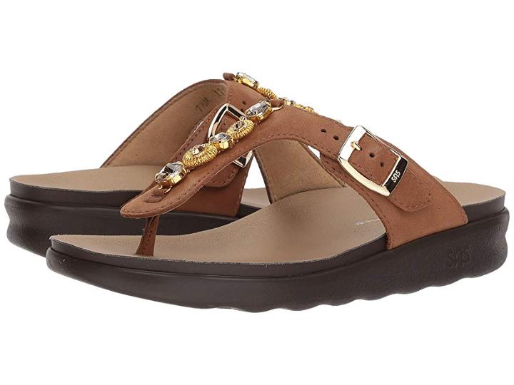Sas Dazzle (brown/gold) Women's Sandals