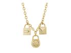 Michael Kors Logo Pendant Necklace (gold) Necklace
