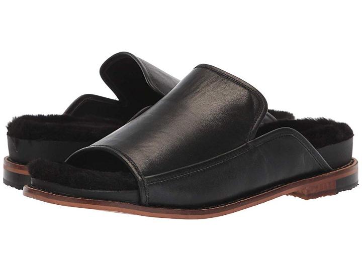 Kelsi Dagger Brooklyn Odell Faux Fur Slide (black) Women's Shoes