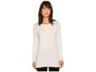 Ivanka Trump Mesh Shoulder Patch Knit Long Sleeve Tee (blush) Women's T Shirt