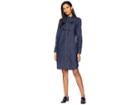 Lauren Ralph Lauren Necktie Denim Dress (pure Rinse Wash) Women's Dress