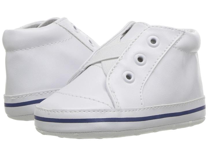 Janie And Jack Laceless High-top Sneaker (infant) (white) Boys Shoes
