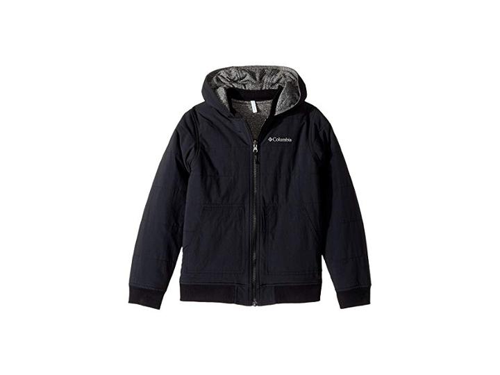 Columbia Kids Evergreen Ridge Reversible Jacket (little Kids/big Kids) (black/black Heather) Boy's Coat