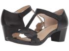 Hush Puppies Masseter T-strap (black Leather) Women's Dress Sandals