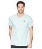 Psycho Bunny Classic V-neck T-shirt (cerulean) Men's T Shirt