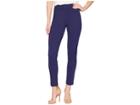 Anne Klein Solid Pull-on Compression Pants (marine Blue) Women's Casual Pants