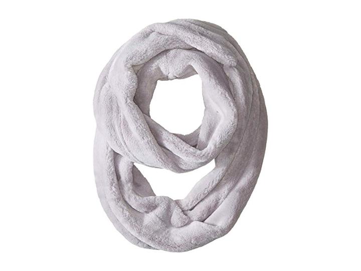 Echo Design Long Faux Fur Loop (echo Silver) Scarves