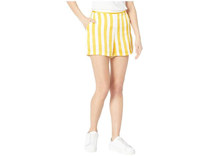 Juicy Couture Awning Stripe Satin Shorts (sunlit Awning Stripe) Women's Shorts