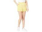 Juicy Couture Awning Stripe Satin Shorts (sunlit Awning Stripe) Women's Shorts