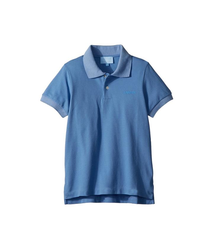 Lanvin Kids Basic Polo (little Kids/big Kids) (sky Blue) Boy's Clothing