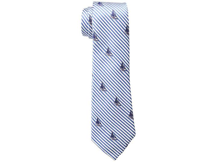 Lauren Ralph Lauren Seersucker Sail Tie (blue) Ties