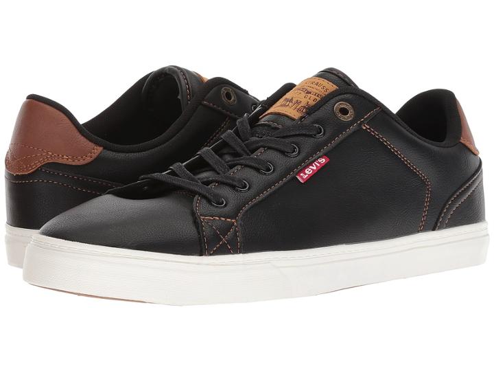Levi's(r) Shoes Corey V Nappa (black/tan) Men's  Shoes
