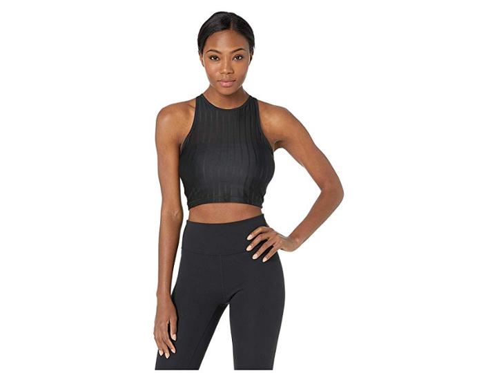 Reebok Mesh Crop (black) Women's Clothing