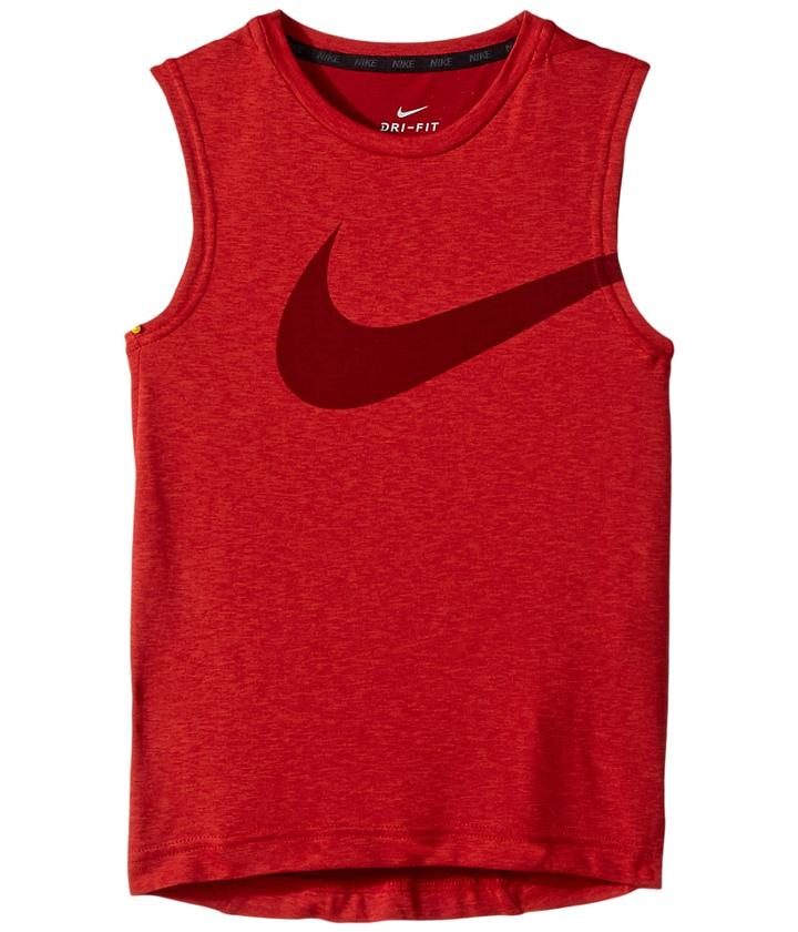 Nike Kids Breathe Top Sleeveless Hyper Gfx (little Kids/big Kids) (gym Red/habanero Red) Boy's Sleeveless