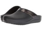 Crocs Sloane Hammered Metallic Clog (black/black) Women's Clog Shoes
