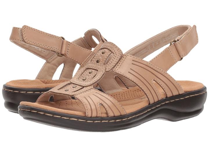 Clarks Leisa Vine (sand Leather) Women's Sandals