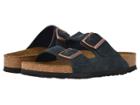 Birkenstock Arizona Soft Footbed (navy Suede) Shoes