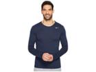 Nike Dry Training Long Sleeve T-shirt (obsidian/obsidian/matte Silver) Men's T Shirt