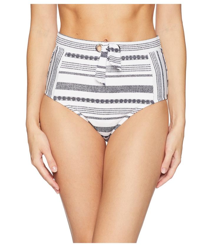 Tommy Bahama Sandbar Stripe High-waist Pants (white) Women's Swimwear