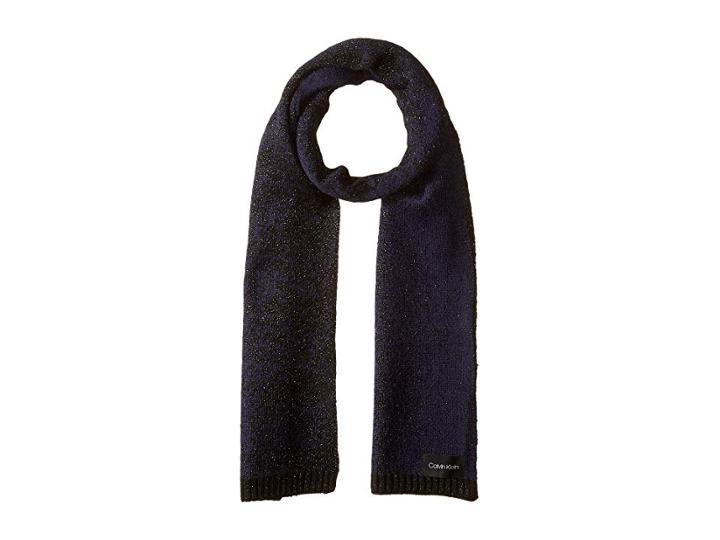 Calvin Klein Lurex Ombre Scarf (navy) Scarves