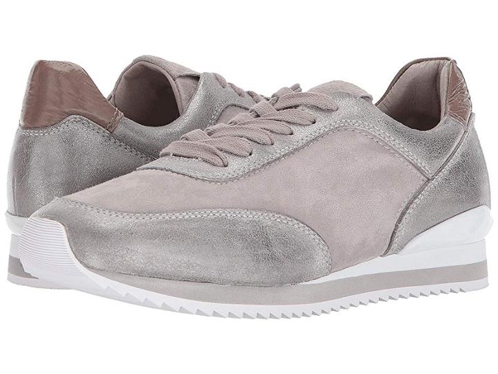 Johnston & Murphy Jules (pewter Metallic Leather/kid Suede) Women's Lace Up Casual Shoes