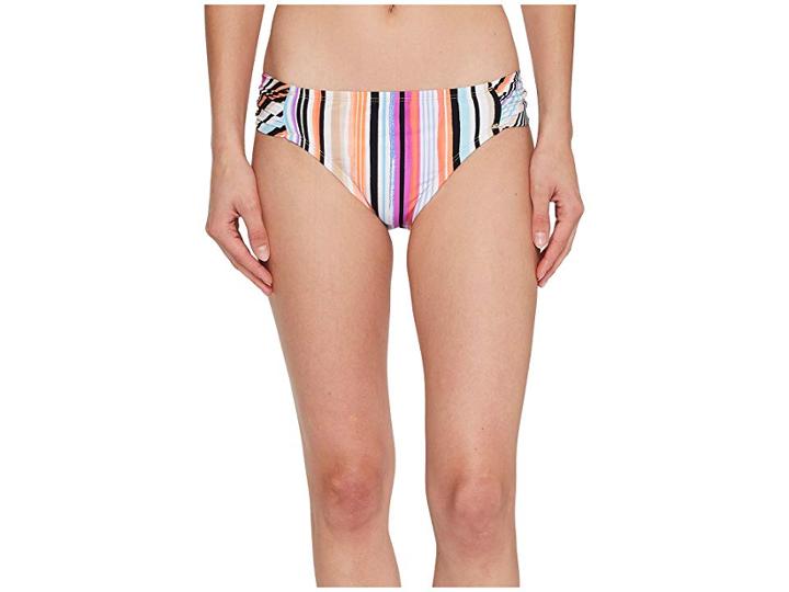 Kenneth Cole Over The Rainbow Sash Tab Hipster Bikini Bottom (coral) Women's Swimwear