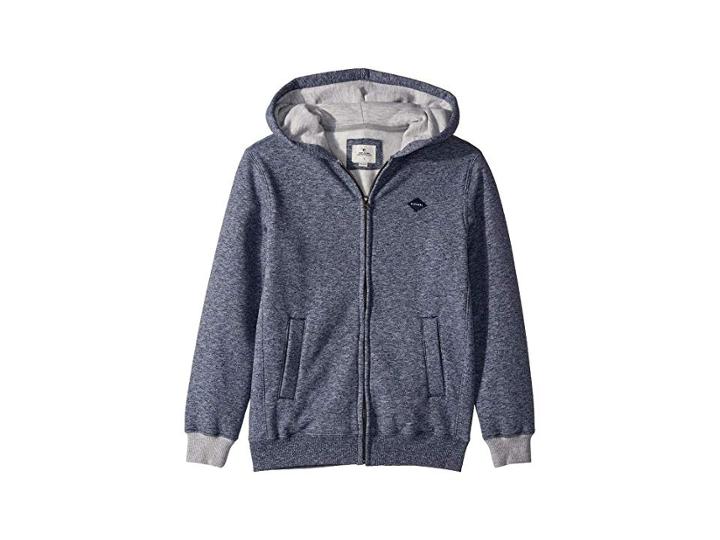 Rip Curl Kids Destination Fleece Hoodie (big Kids) (navy) Boy's Sweatshirt