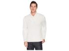 Calvin Klein Plaited Texture Shawl Neck Sweater (snow White Combo) Men's Sweater
