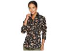 Chaps Non Iron Cotton Sateen Long Sleeve Shirt (polo Black Multi 1) Women's Clothing