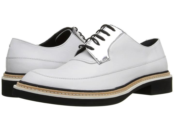 Mcq Columbia Lace-up (white/silver) Women's Lace Up Casual Shoes