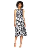 Lauren Ralph Lauren Feliana (lighthouse Navy/colonial Cream) Women's Dress