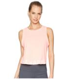 Jessica Simpson Thewarmup Branded Cropped Tank Top (workout Blush) Women's Workout