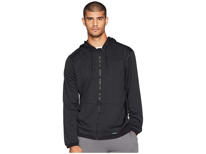 Hurley Dri-fit Disperse Full-zip (black/anthracite) Men's Sweatshirt