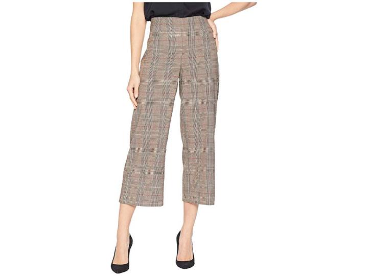 Cece Feminine Glen Plaid Straight Leg Pants (sesame) Women's Casual Pants