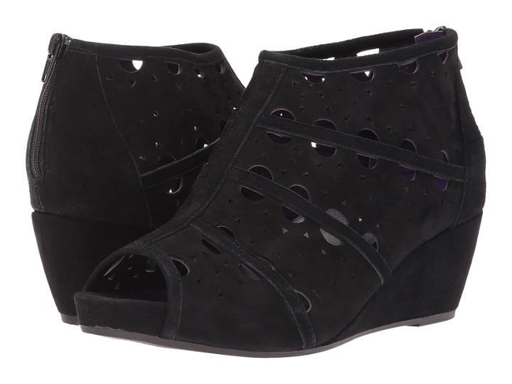 Vaneli Iliana (black Suede) Women's Wedge Shoes