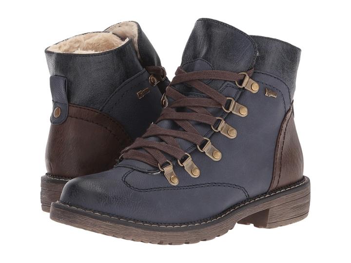 Spring Step Sine (navy) Women's Lace-up Boots