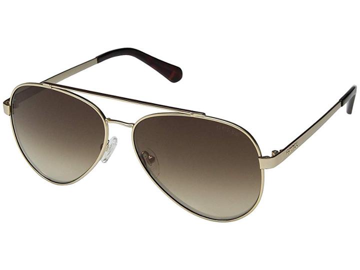 Guess Gu6918 (gold/brown Mirror) Fashion Sunglasses