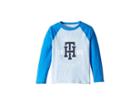 Tommy Hilfiger Kids Julius Long Sleeve Crew Neck Shirt (toddler/little Kids) (chambray Blue) Boy's Clothing