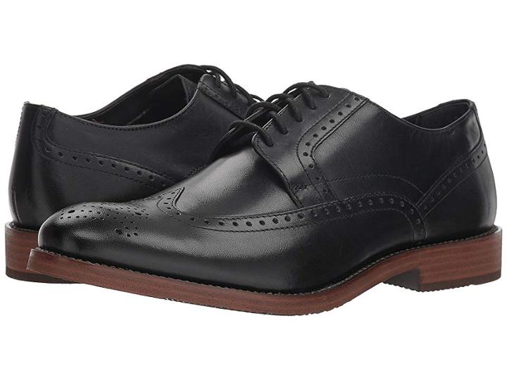 Nunn Bush Middleton Wing Tip Oxford (black) Men's Shoes