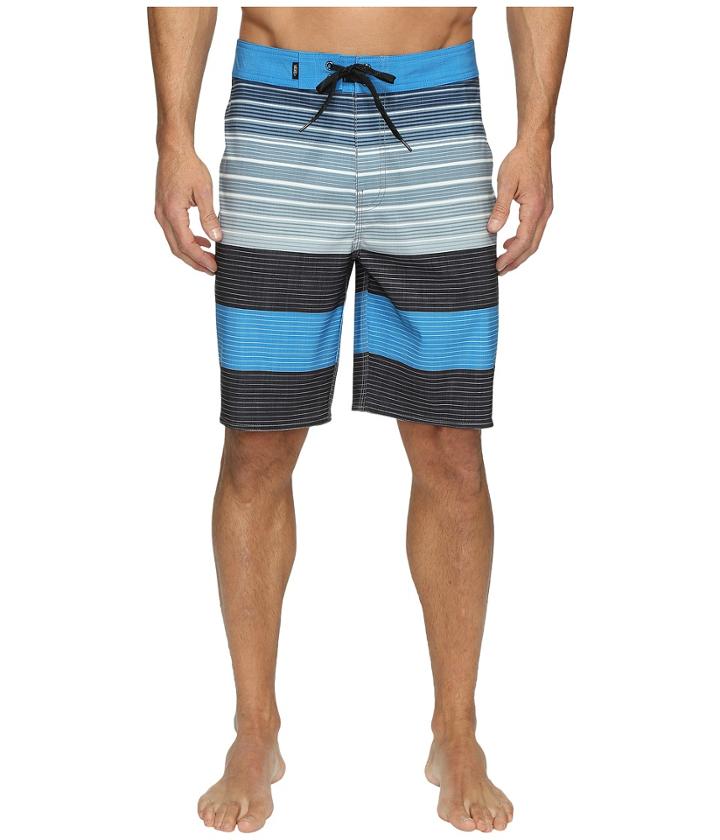 Vans Era Stretch Boardshorts 20 (black Compass Stripe) Men's Swimwear