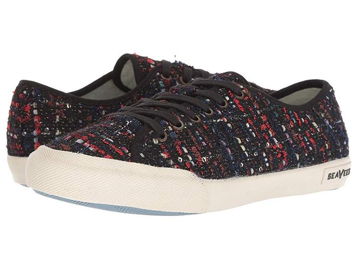 Seavees Monterey Sneaker (black Tweed) Women's Shoes