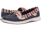 Sperry Angelfish Stripe (navy/red Stripe) Women's  Shoes
