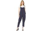 Bcbgeneration Overall Woven Jumpsuit (dark Navy) Women's Jumpsuit & Rompers One Piece