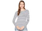 Joules Harbour Jersey Top (cream Stripe) Women's Clothing