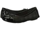 Anne Klein Buttons Flat (black Multi Fabric) Women's Flat Shoes