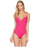 Proenza Schouler Solids Underwire Lingerie One-piece W/ Adjustable Straps (electric Pink) Women's Swimsuits One Piece